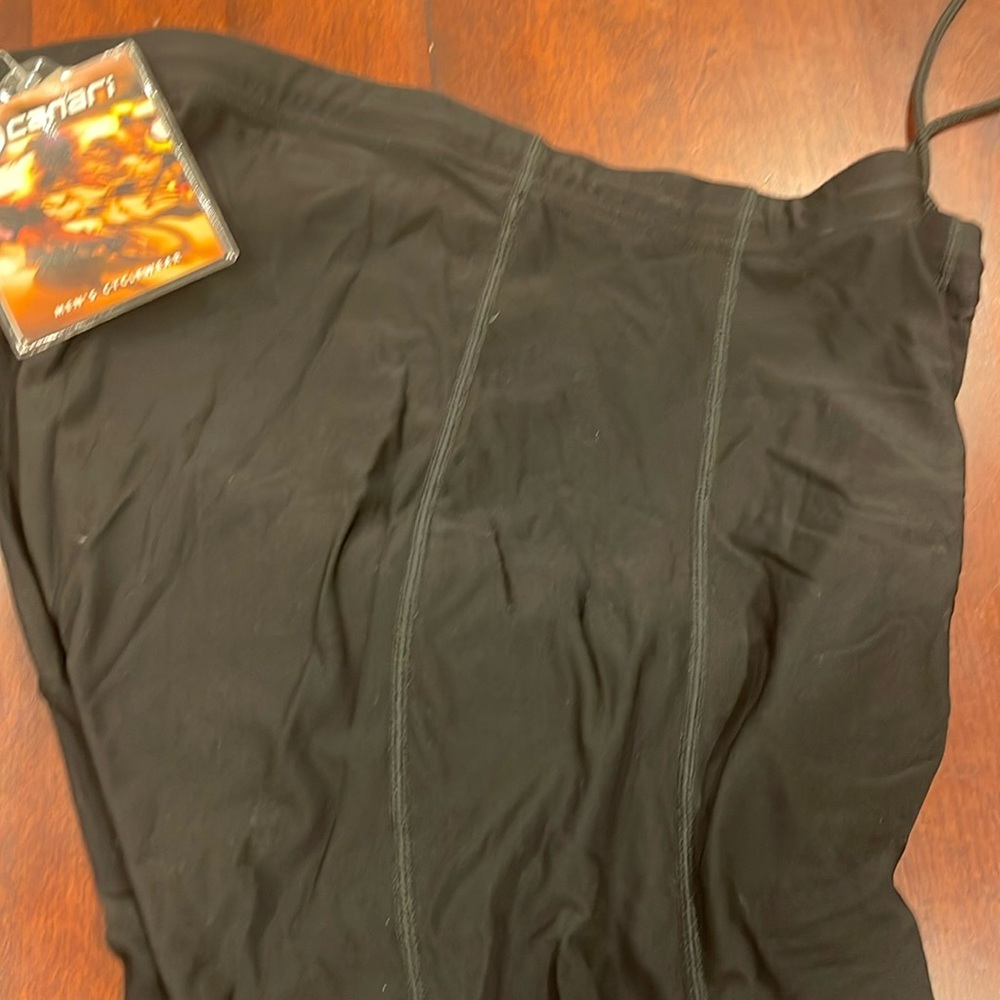 B1702 Canari Men's Cycling Pants Gel Cycle Tight Black Zip Legs Shock Absorbing